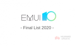 EMUI 10 2020 Final List