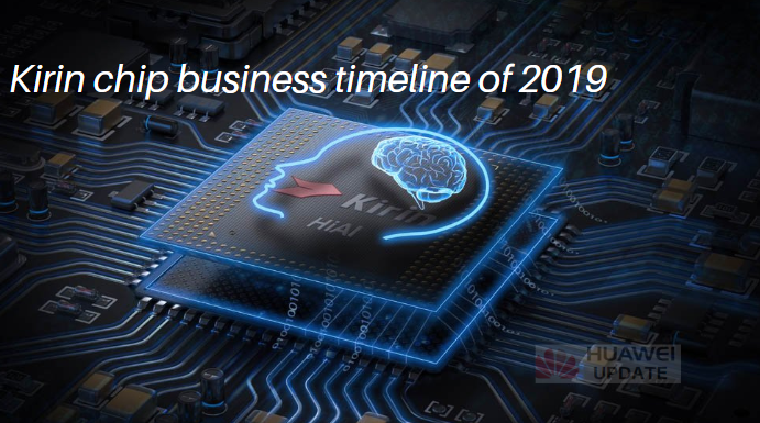 Kirin chip business timeline of 2019