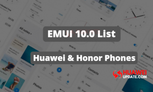 EMUI 10.0 update list