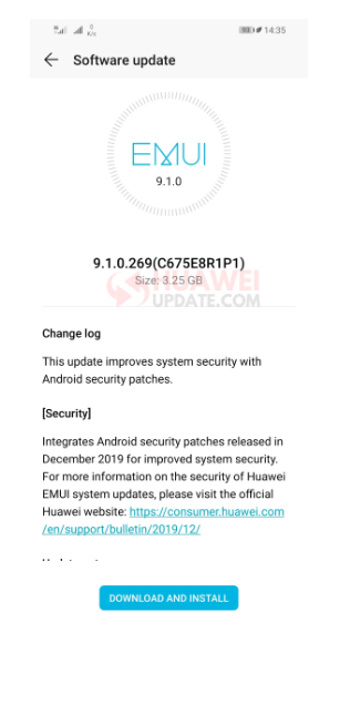 EMUI 9.1.0.296