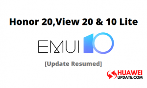 Honor 20, View 20 and 10 Lite emui 10