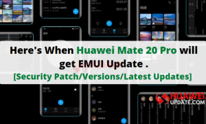Huawei Mate 20 Pro updates
