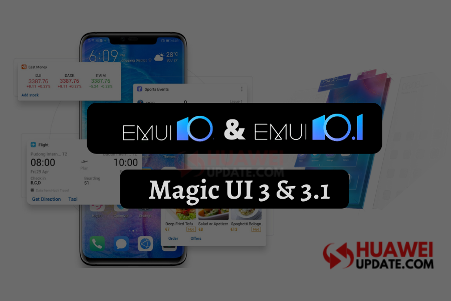 EMUI 10.1 and Magic UI 3.1