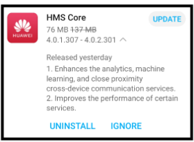 HMS Core APK update