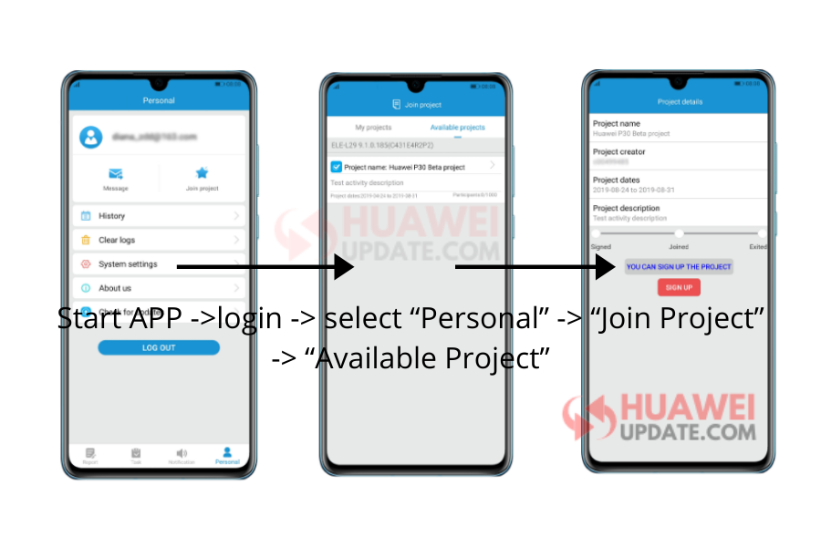How to Join EMUI 10.1 beta program step-4