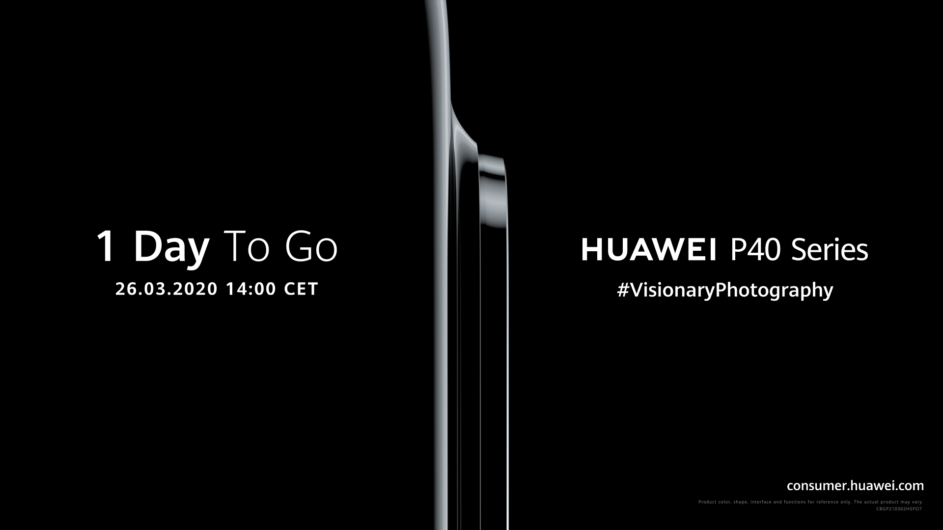 Huawei P40 Series 1 day away