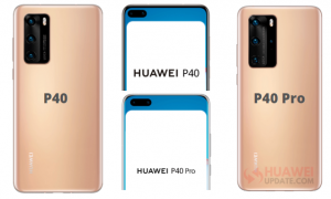 Huawei P40 and P40 Pro Gold