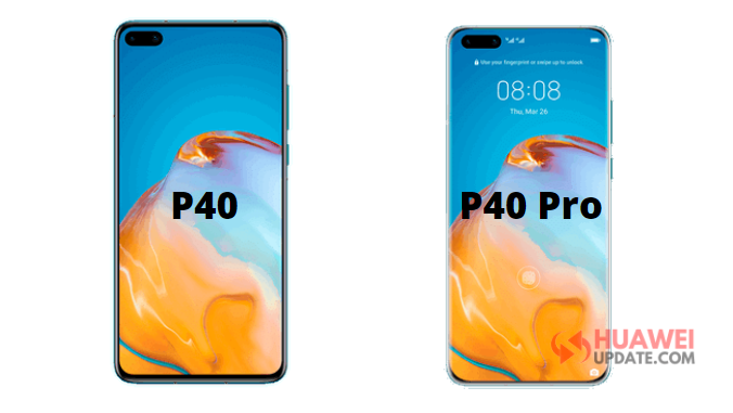 Huawei P40 and P40 Pro front view