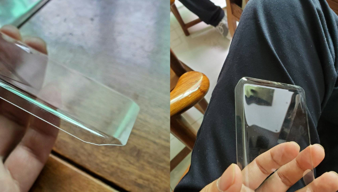 Huawei P40 tempered glass leaked