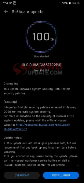 Mate 20 Pro 01-2020 security update