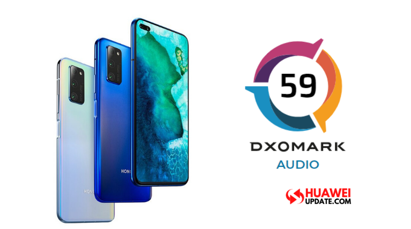 Honor V30 Pro received 59 scores in audio