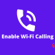 How to enable Wi-Fi calling