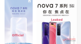 Official: Huawei Nova 7 series to launch on April 23