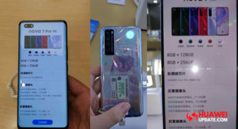 Huawei Nova 7, 7 Pro and 7 SE 5G specifications and live images leaked ahead of launch