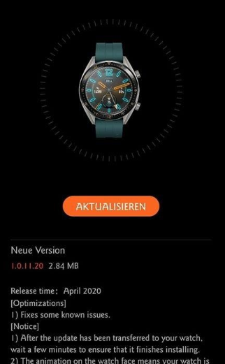 Huawei Watch GT 1.0.11.20
