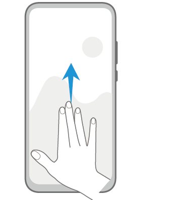 EMUI Split the screen Gesture