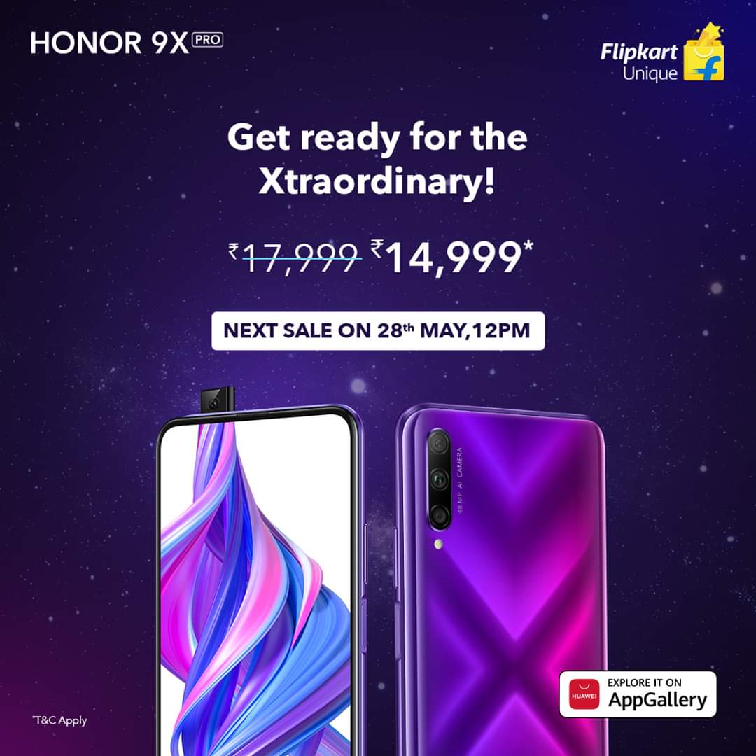 Honor 9X Pro Second Sale India