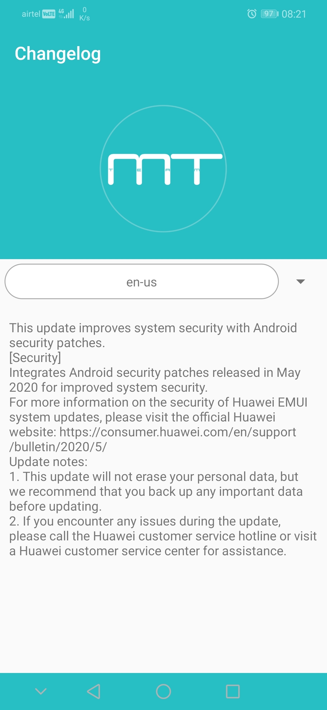 Honor Play May 2020 security patch