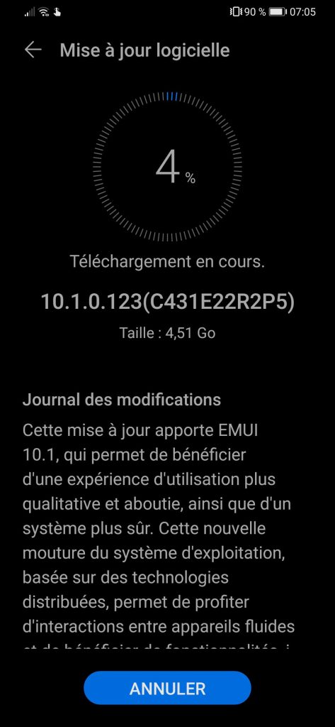 Huawei P30 Series EMUI 10.1 Update In France