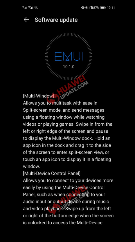 Huawei P30 and P30 Pro EMUI 10.1.0.135 Update Changelog