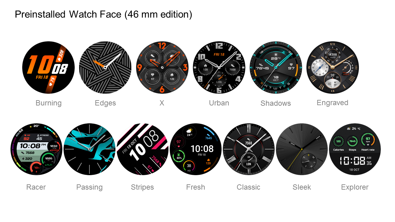 Huawei Watch GT 2 Pre-installed watch face