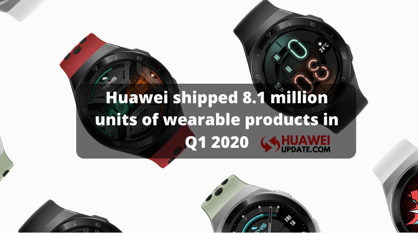 Huawei shipped 8.1 million units of wearable products in Q1 2020