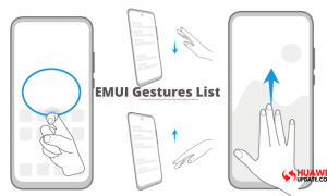 List of available Gestures in EMUI 10 and EMUI 10.1