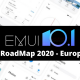 Huawei EMUI 10.1 2020 roadmap for Europe
