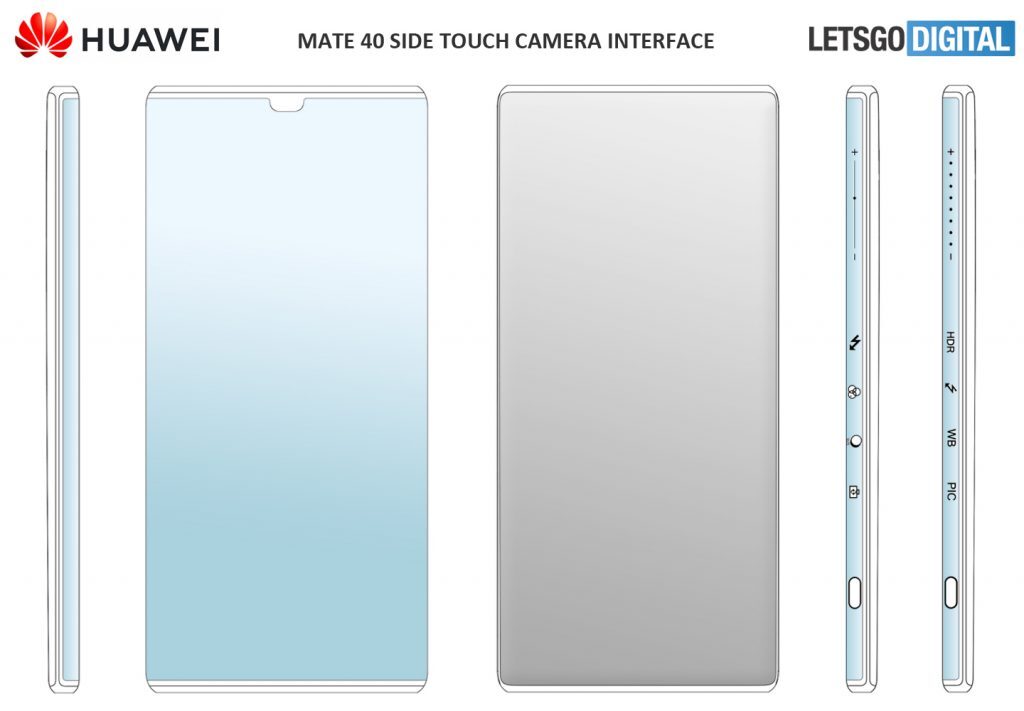 Huawei Mate 40 Side Touch Camera Interface