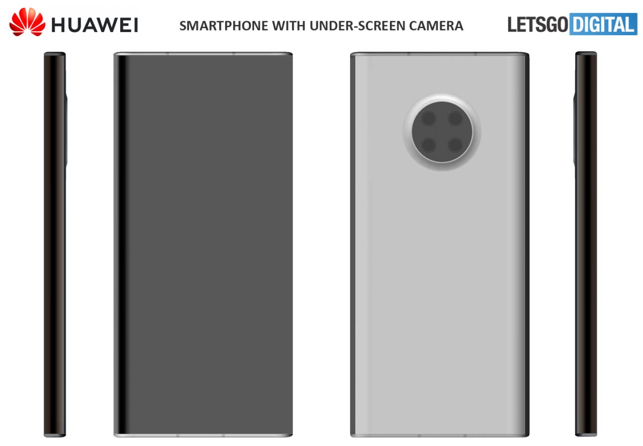 Huawei's under-screen camera phone patent