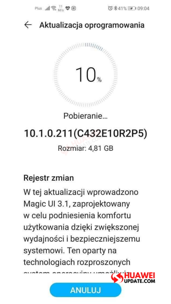 Honor View 20 Magic UI 3.1 Europe