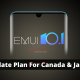 Huawei EMUI 10.1 update plan for Canada and Japan