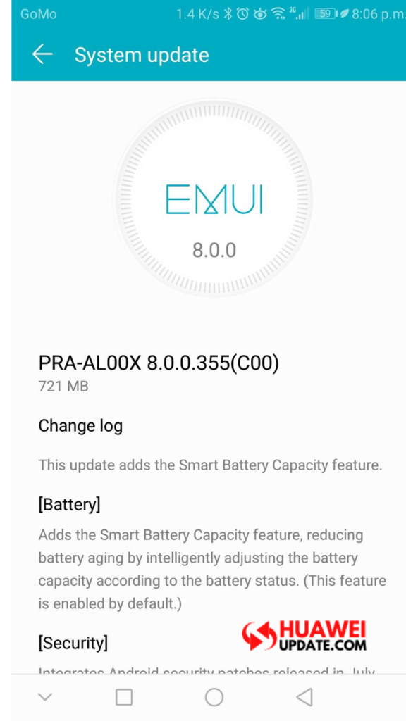 Honor 8 Lite EMUI 8.0.0.355