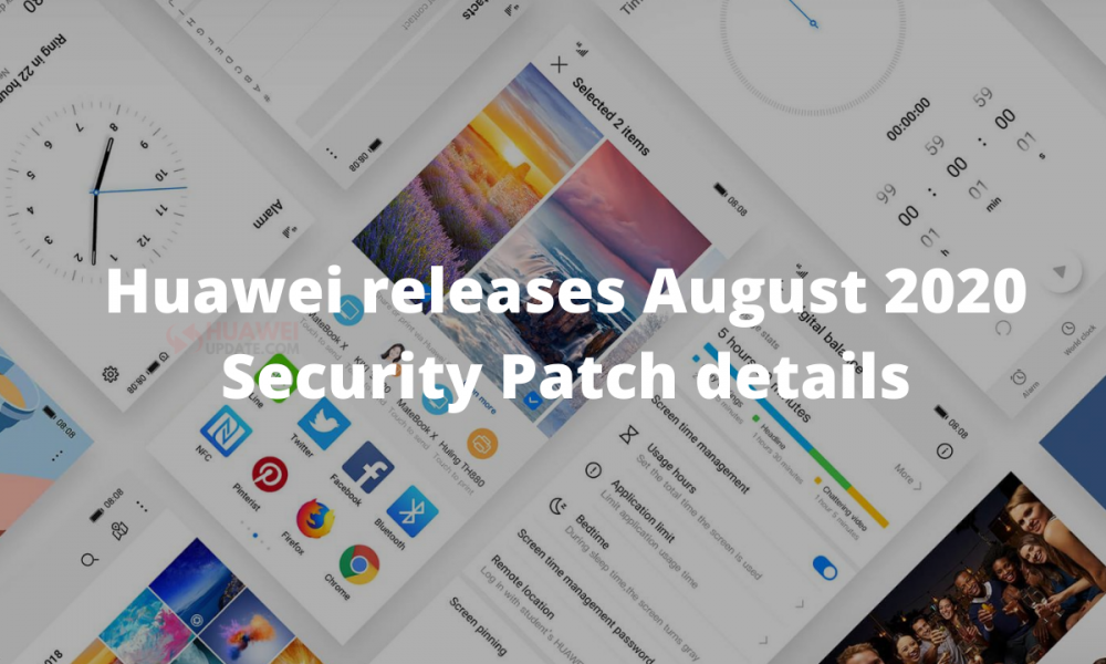 Huawei releases EMUI and Magic UI August 2020 security patch details