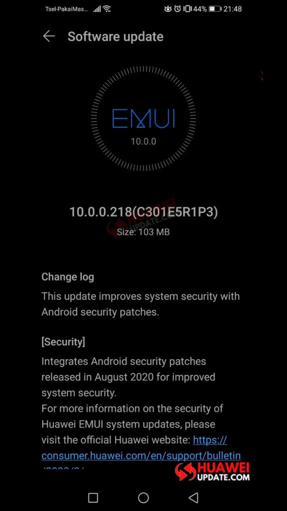 Honor 10 Lite EMUI 10.0.0.218