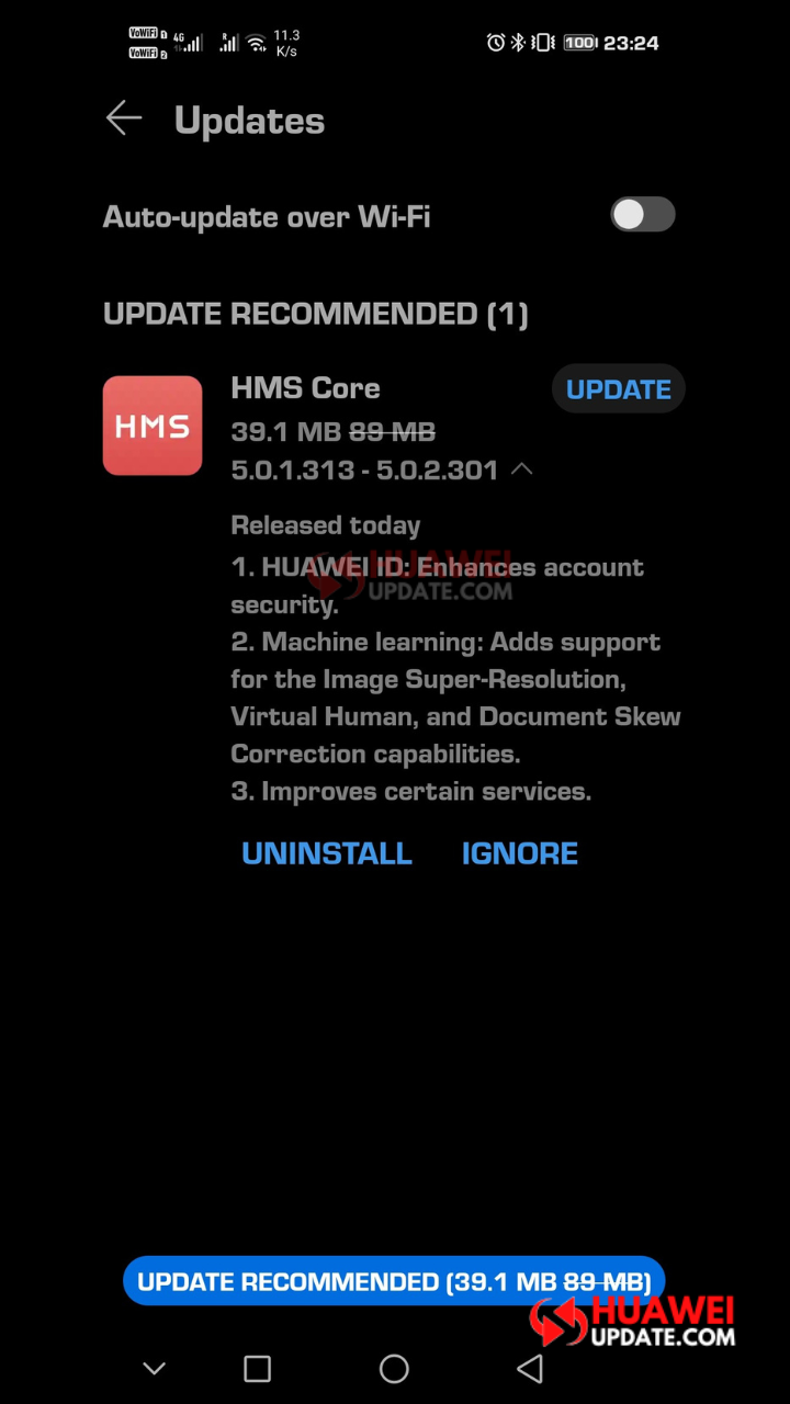 Huawei HMS Core version 5.0.2.301