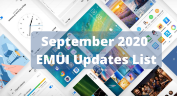 September 2020 EMUI 10.1 and EMUI 10 update list (Update: September 30)