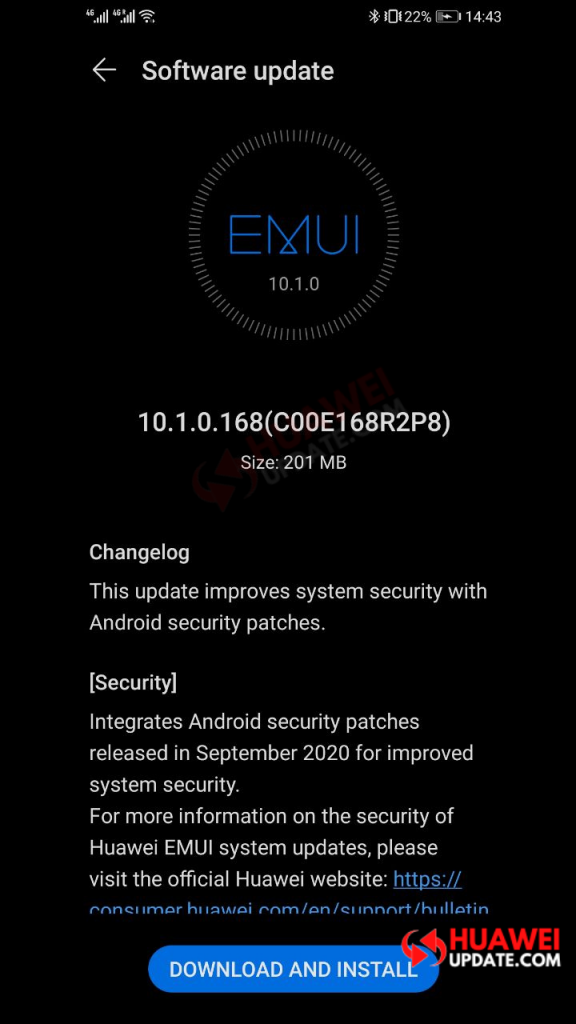 P30 Series EMUI 10.1.0.168