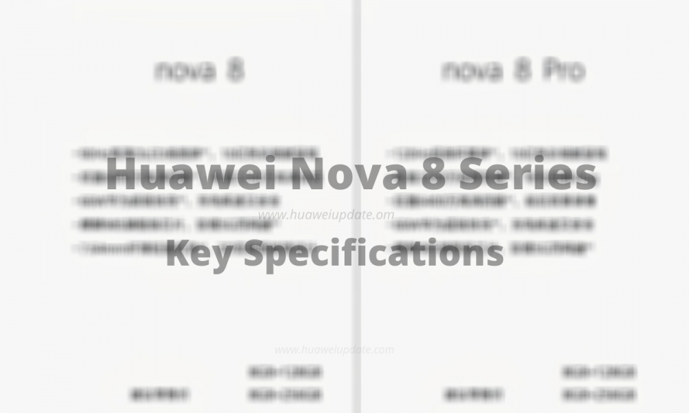 Huawei Nova 8 Series Specs
