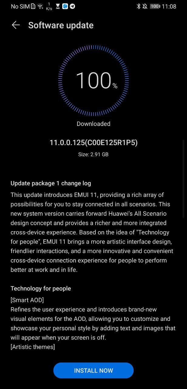 Huawei Mate 20 X 5G EMUI 11 stable update