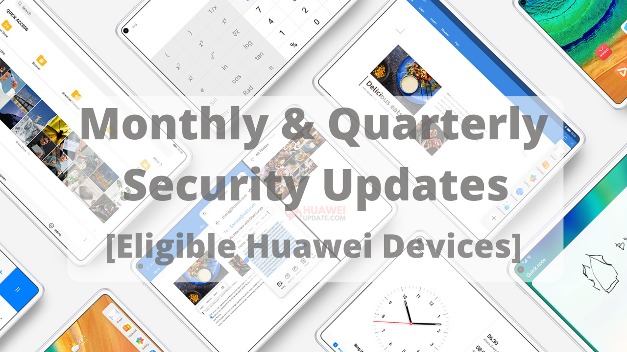 Monthly and Quarterly security updates