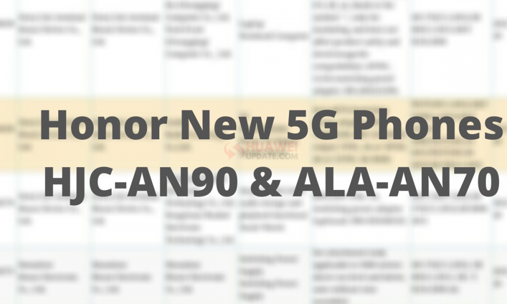 Honor 5G mobile phones