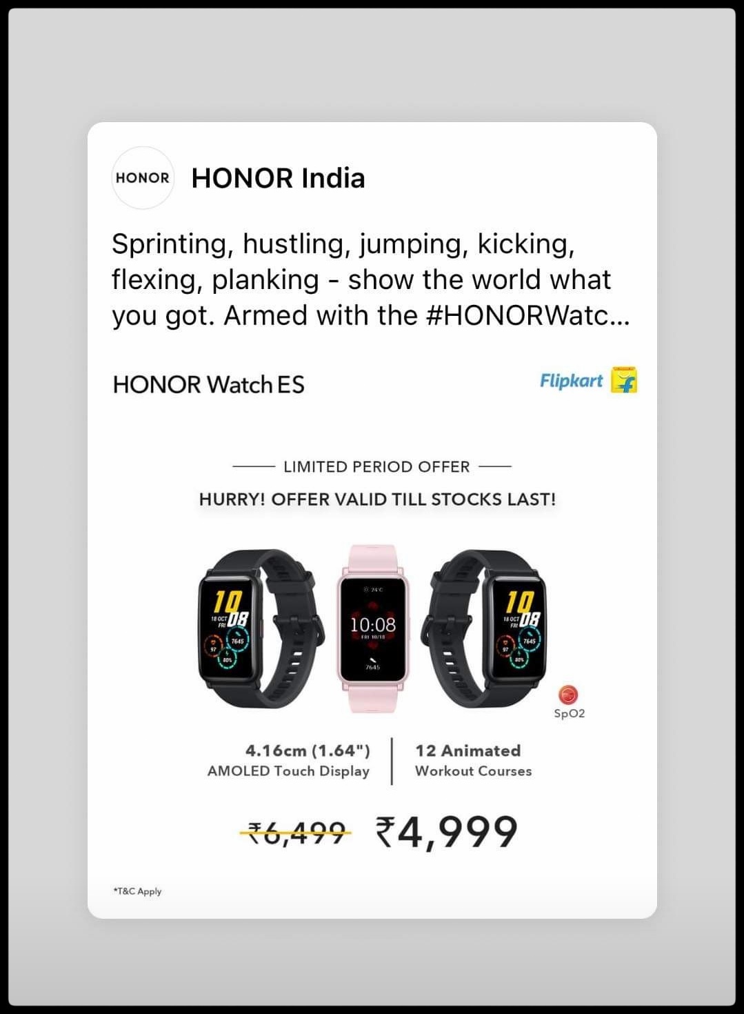 Honor Watch ES Deal