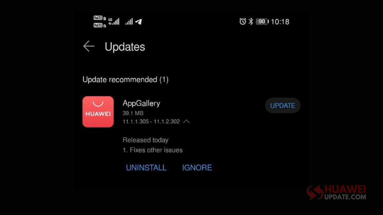 Huawei AppGallery Update