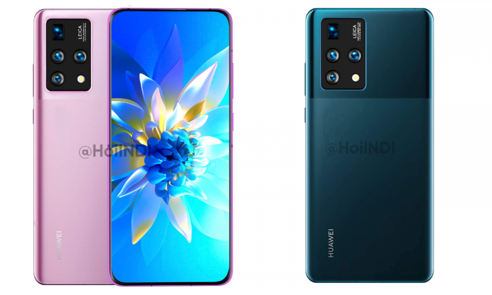 Huawei phone render with full-view display