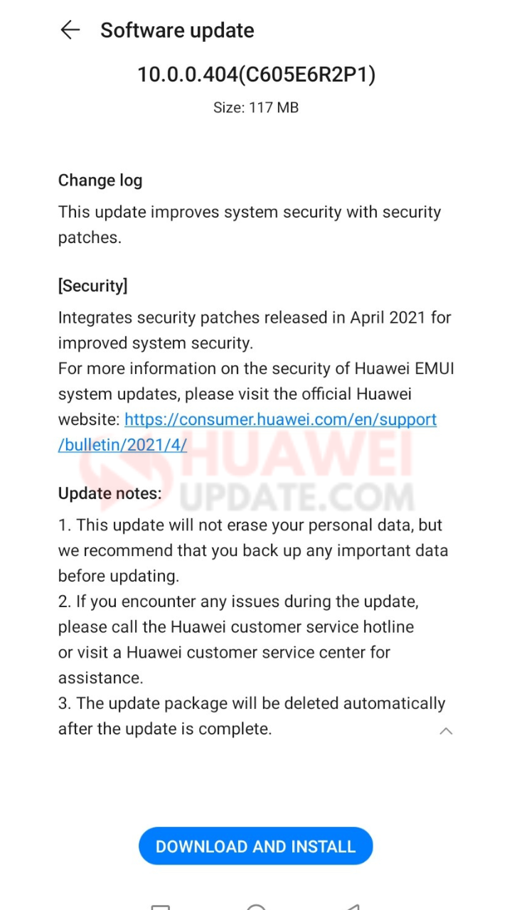 April 2021 for Huawei Y9S STK-LX3 in Panama