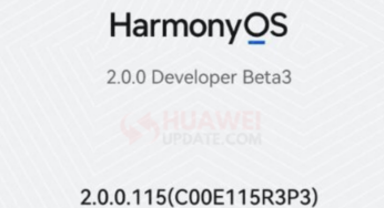 Huawei HarmonyOS developer beta 3 version 2.0.0.115 brings universal card update