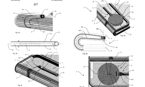 Patent for a hinge assembly in a folding phone