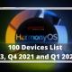 100 HarmonyOS 2 Eligible Devices List