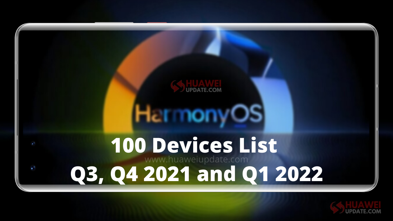 100 HarmonyOS 2 Eligible Devices List